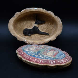 Unique Egyptian art Box decorative include anubis Pharaonic inscriptions heavy made in egypt