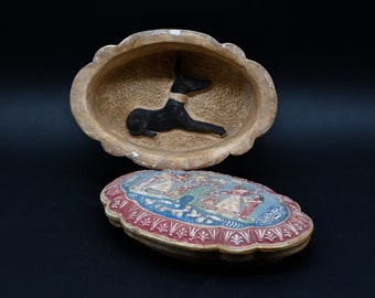 Unique Egyptian art Box decorative include anubis Pharaonic inscriptions heavy made in egypt