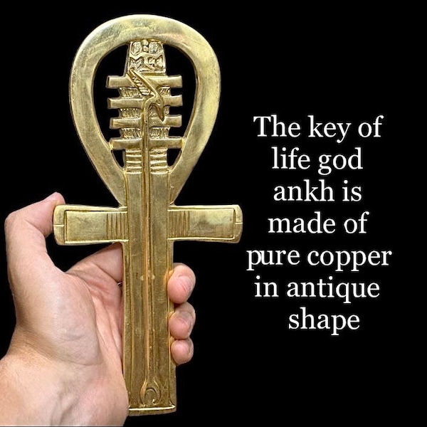 Copper Ankh: Egyptian Key of Life, Ancient Replica