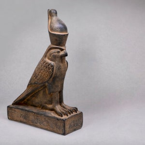 Egyptian Falcon Bird God Horus Statue large heavy stone Made in Egypt