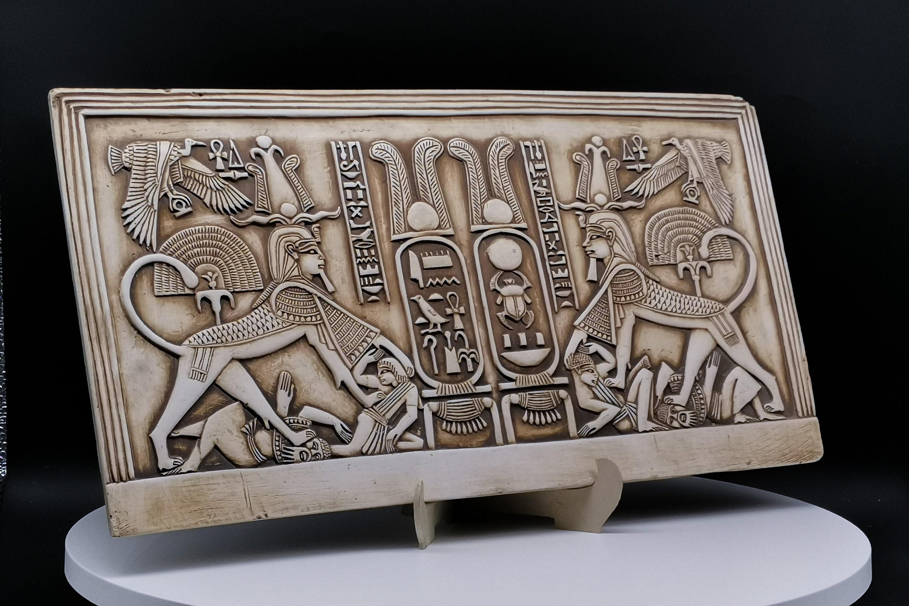 Famous Replica Tablet Contains Sculptures of the Well Known