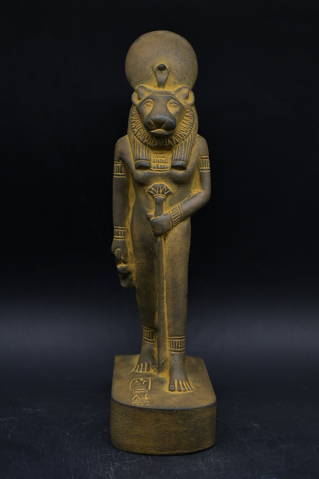 Statue of Egyptian Art Goddess Sekhmet Lady of War Heavy Stone Made in ...