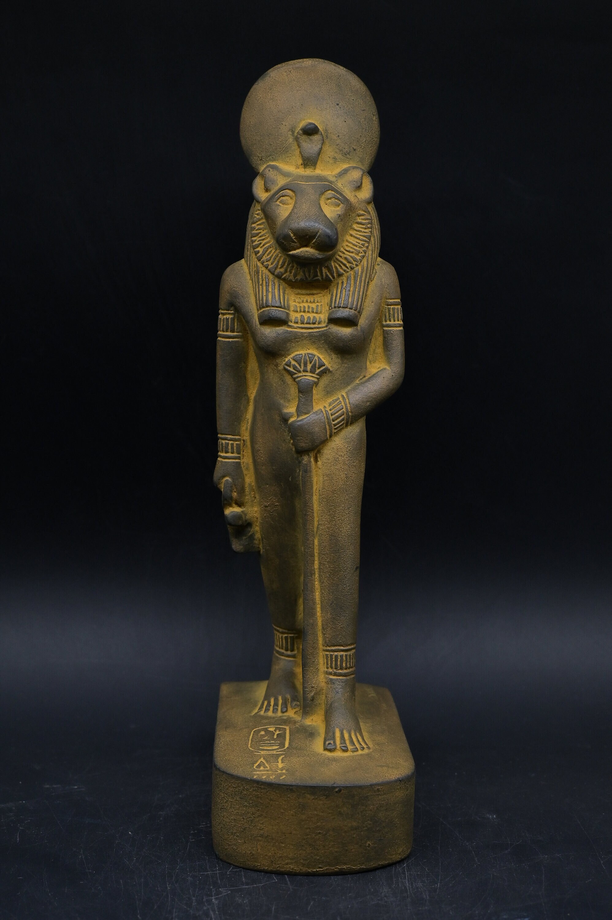Statue of Egyptian Art Goddess Sekhmet Lady of War Heavy Stone Made in ...