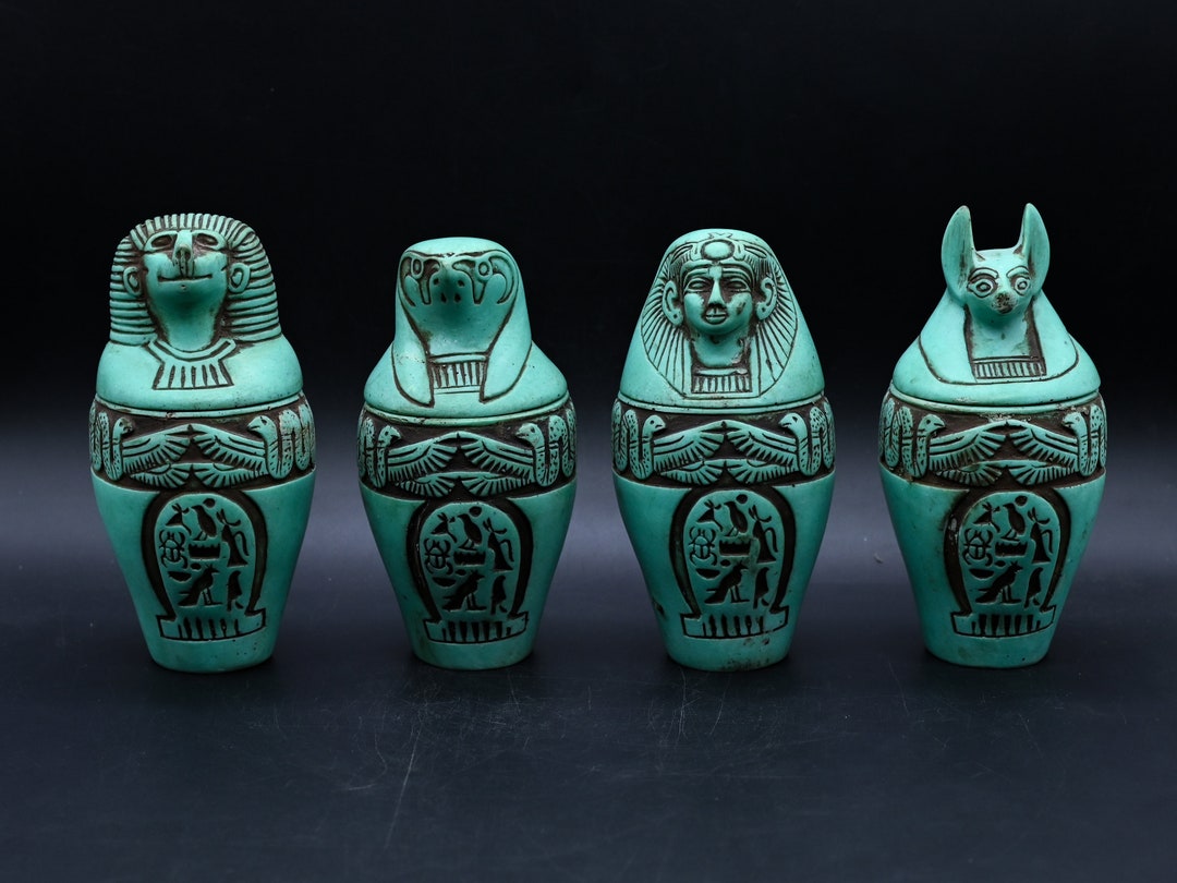 エジプト マトリョーシカ :カノプス壷（ホルスの４人の息子） エジプト マトリョーシカ :カノプス壷（ホルスの4人の息子