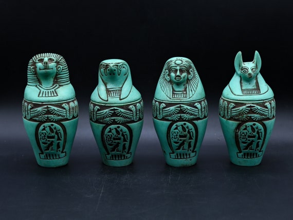 エジプト マトリョーシカ :カノプス壷（ホルスの４人の息子） エジプト マトリョーシカ :カノプス壷（ホルスの4人の息子