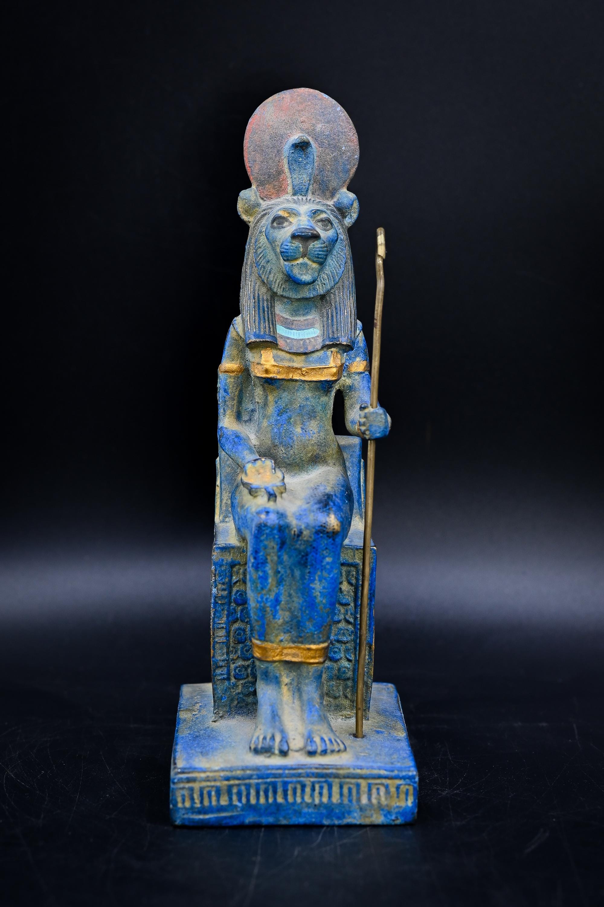 Statue of Egyptian Goddess Sekhmet, Lady of War Stone Made in Egypt - Etsy