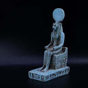 Statue of Egyptian goddess Sekhmet, lady of war stone made in Egypt