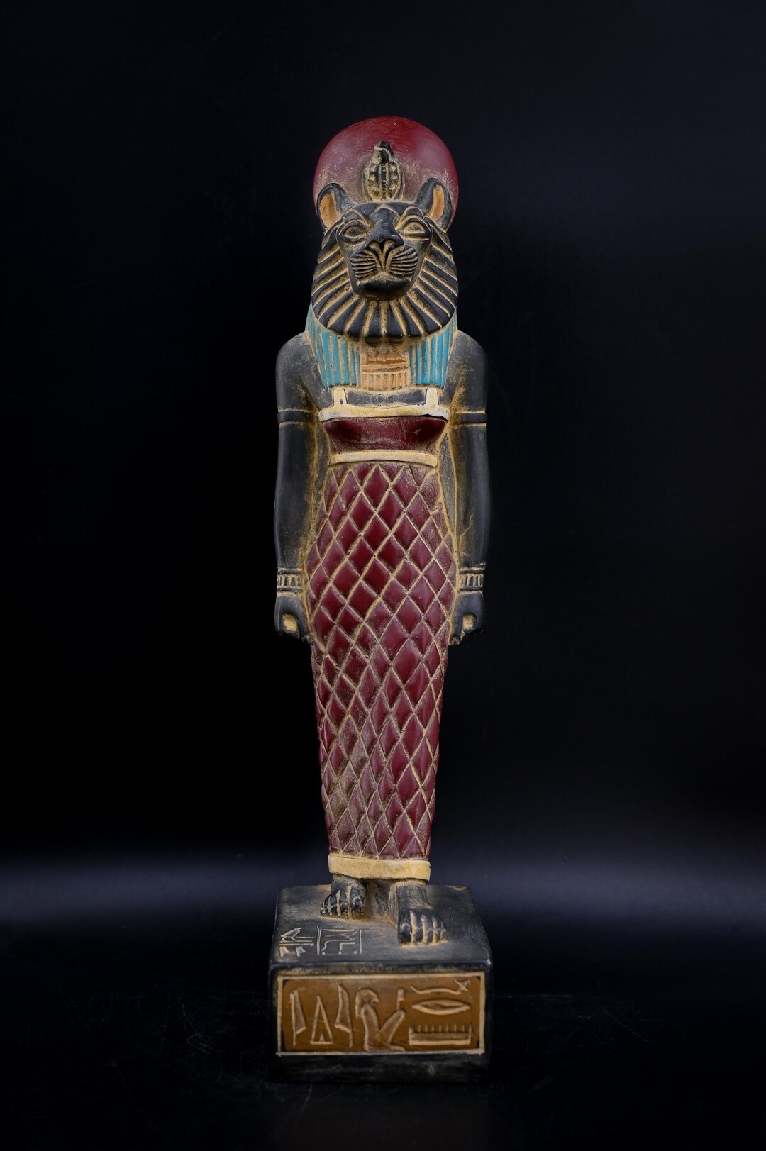 Unique Egyptian Goddess Sekhmet Lady of War Heavy Statue Stone Made in ...