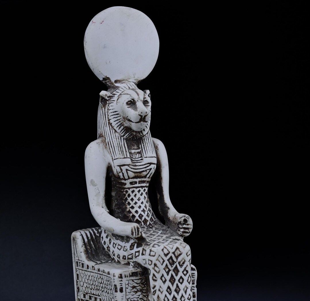 Statue of Egyptian Goddess Sekhmet, Lady of War Stone Made in Egypt - Etsy