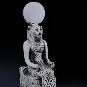 Statue of Egyptian goddess Sekhmet, lady of war stone made in Egypt