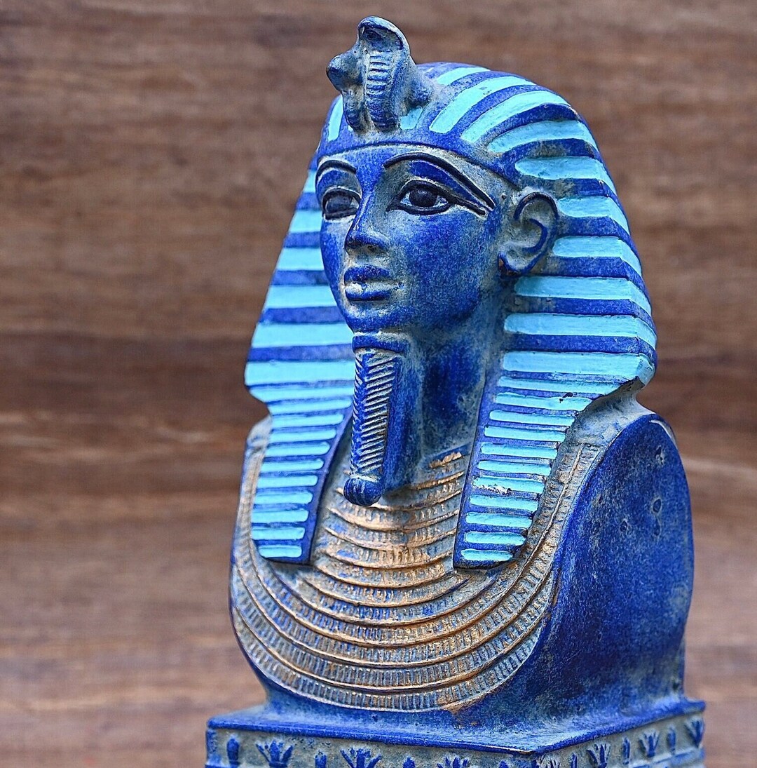 The Golden Boy Ancient Egyptian Statue of King Tutankhamun's Head Made