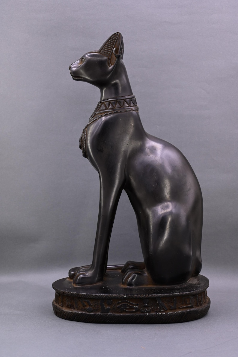 large-bastet-statue-egyptian-cat-goddess-home-protector-etsy
