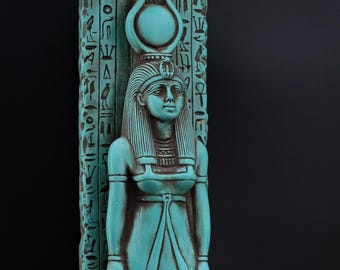 Egyptian statue of goddess Isis Large heavy stone made in egypt