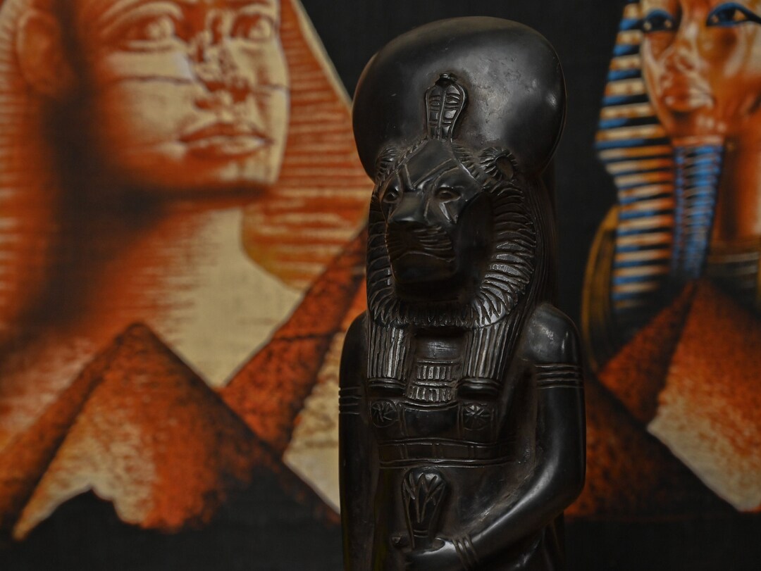 Statue of Egyptian Goddess Sekhmet, Lady of War Stone Made in Egypt - Etsy