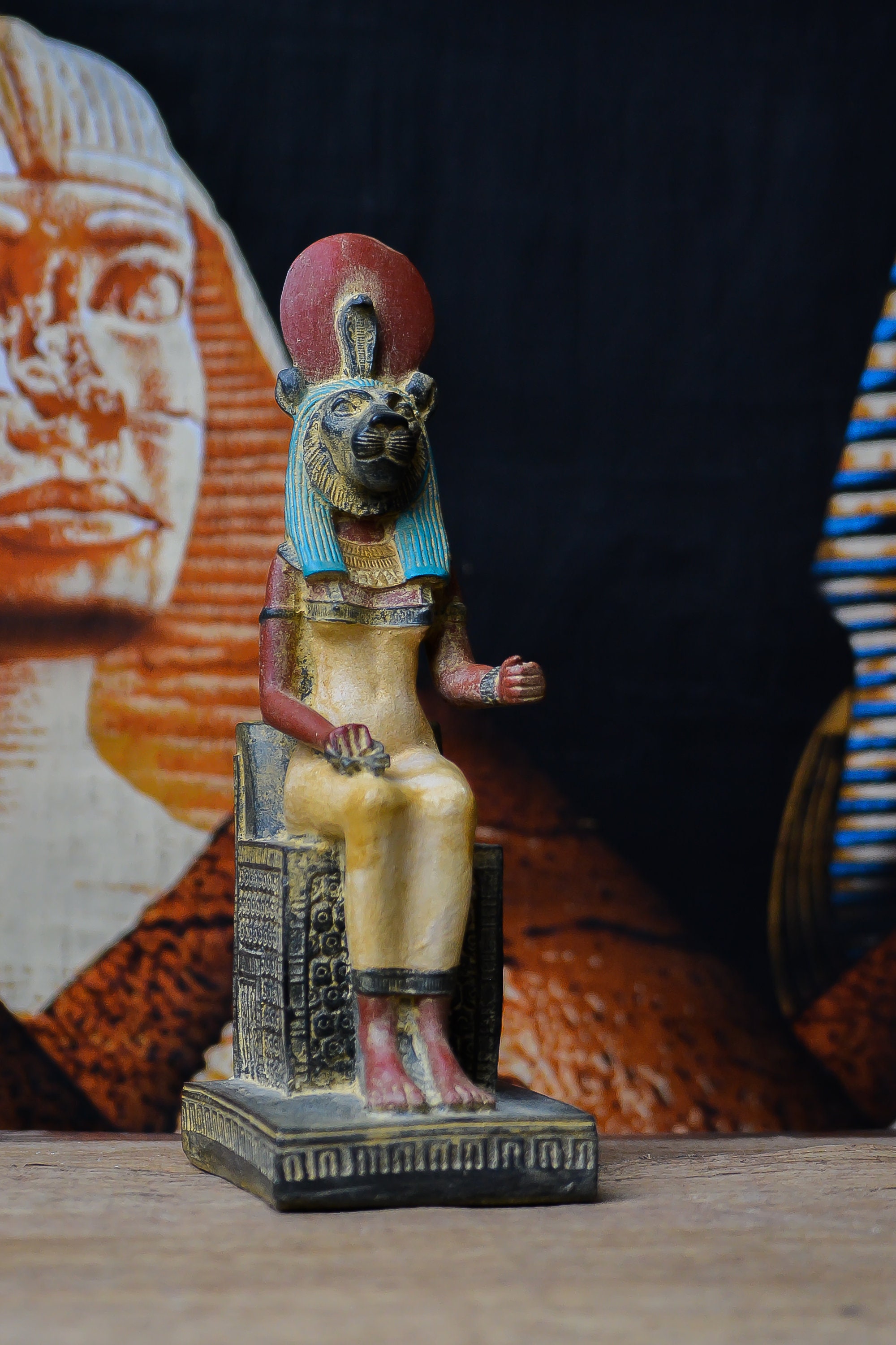 Statue of Egyptian Goddess Sekhmet, Lady of War Stone Made in Egypt - Etsy