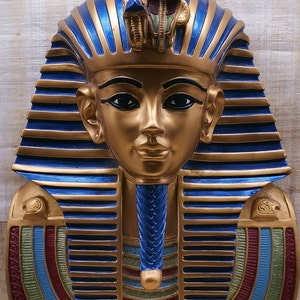 Único rey egipcio antiguo Tutankamón pintado a mano pesado hecho en Egipto