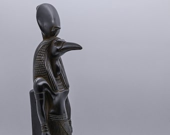 エジプトの彫像 知恵の神トート エジプト製の黒い置物 - Etsy 日本