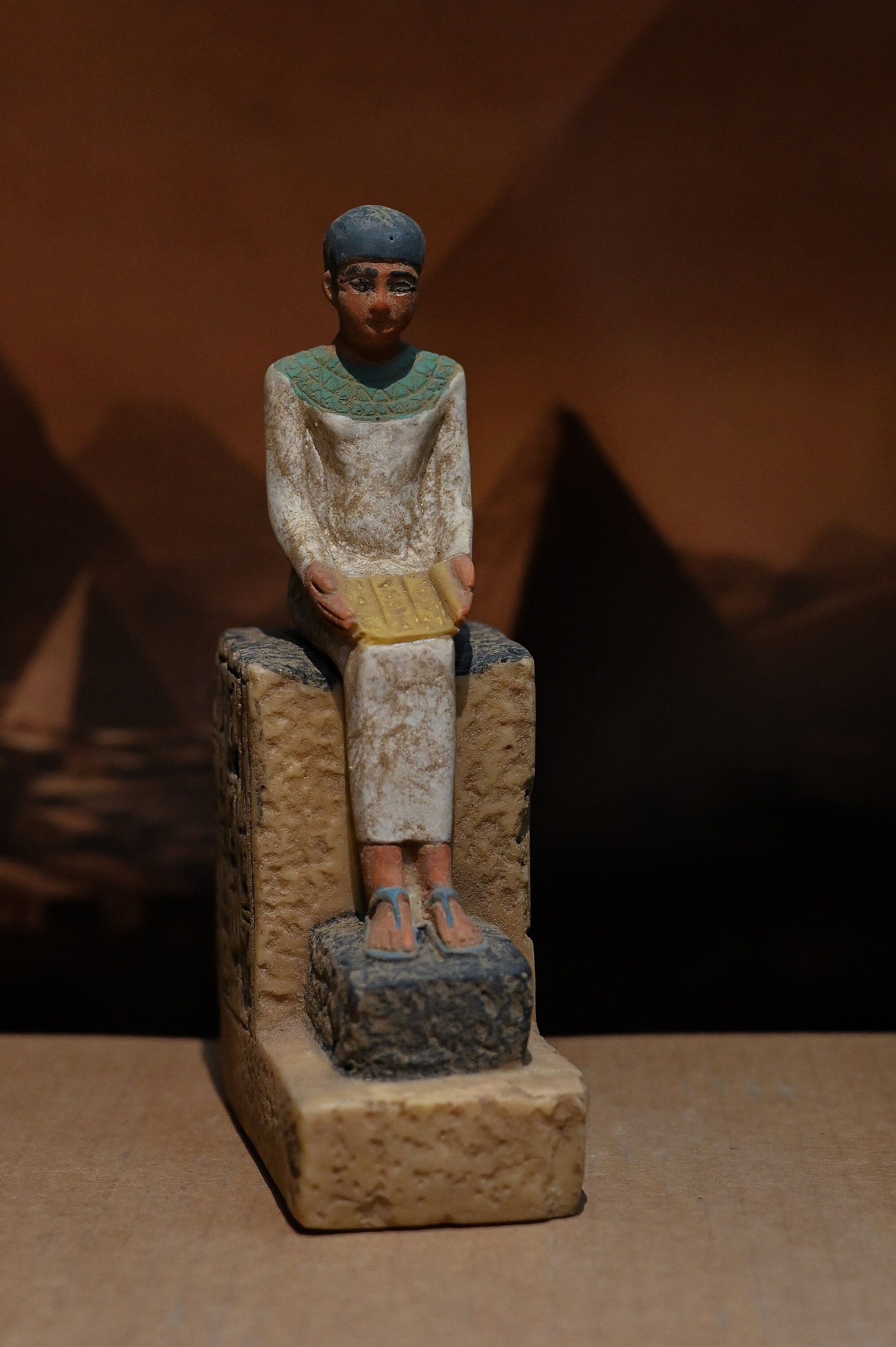 Statue of Egyptian Art Seated Statue of Imhotep God of - Etsy