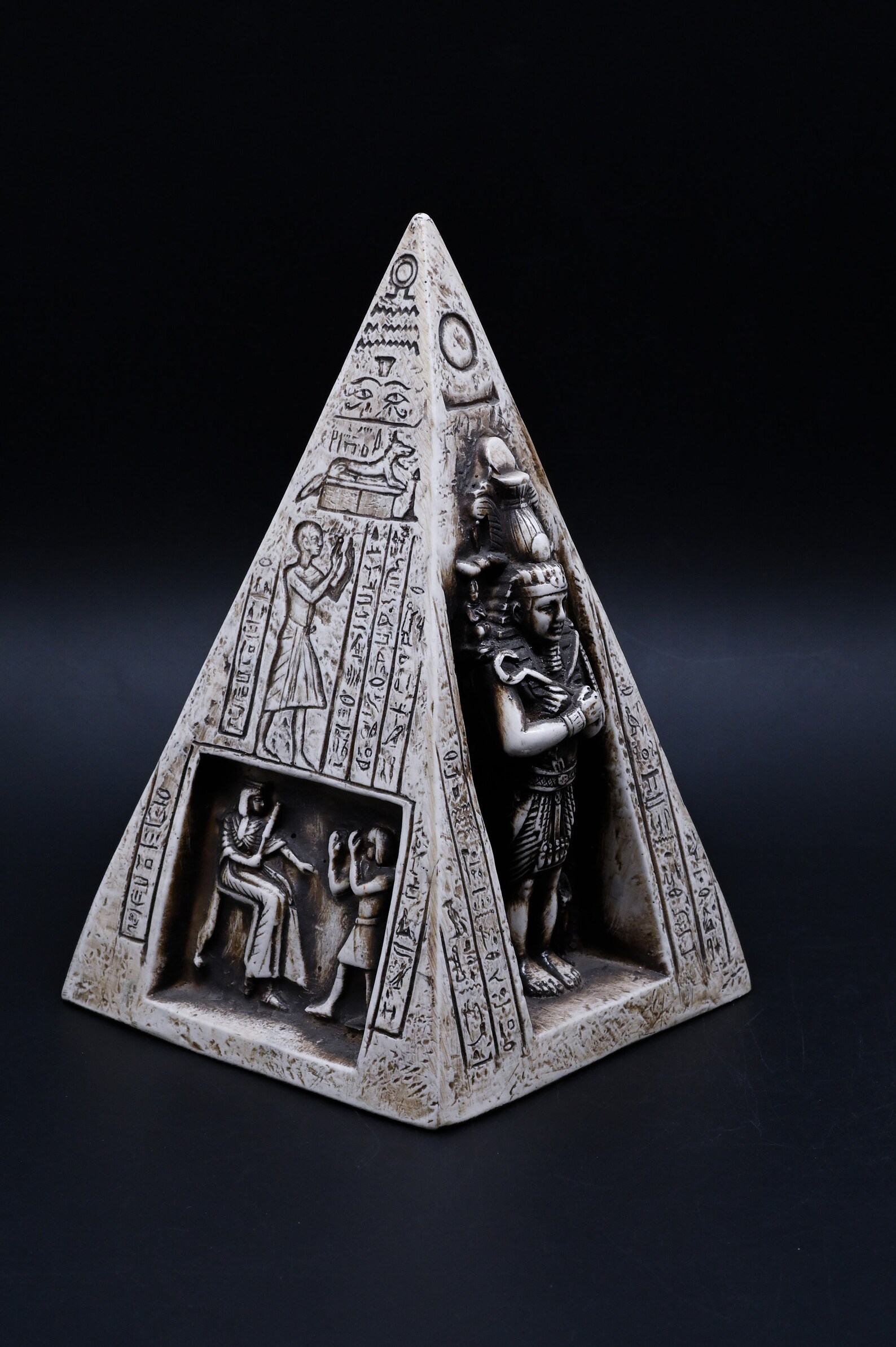 Pyramids Egyptian Art Pharaonic Inscriptions Black Made in Egypt - Etsy