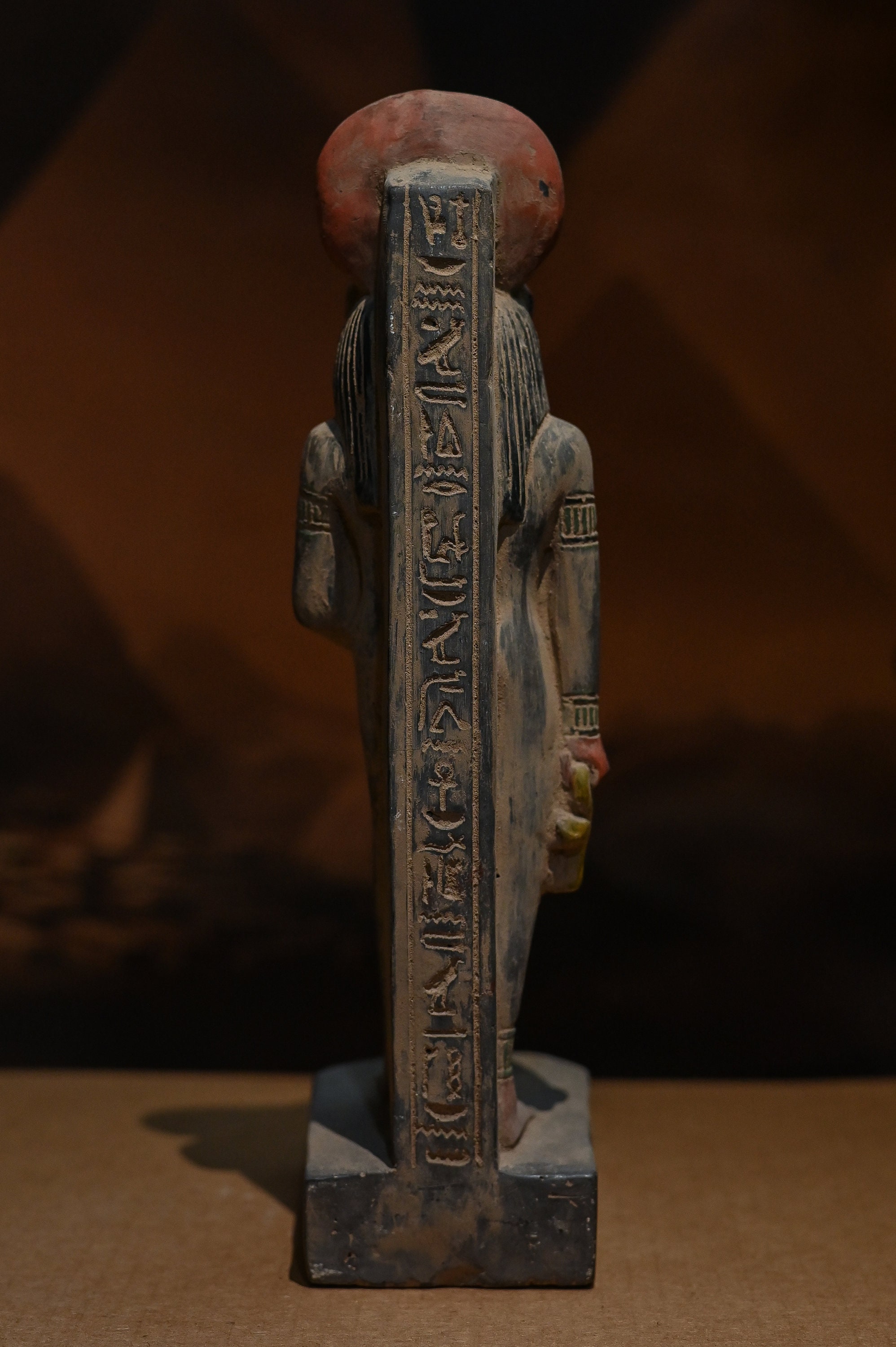 Statue of Egyptian Art Goddess Sekhmet Hand Painted Heavy Stone Made in ...