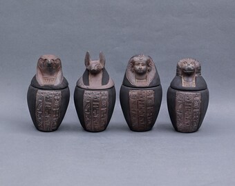 エジプト マトリョーシカ :カノプス壷（ホルスの４人の息子） エジプト マトリョーシカ :カノプス壷（ホルスの4人の息子
