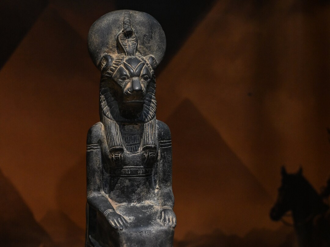 Egyptian Sekhmet Statue: Large Stone Goddess of War, Made in Egypt - Etsy