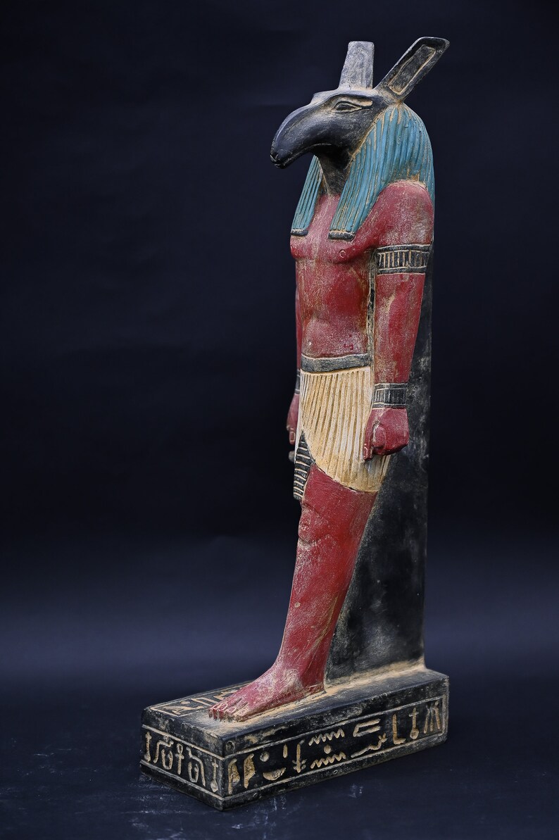 Egyptian God Seth Statue: Heavy Stone Antique Finish - Etsy
