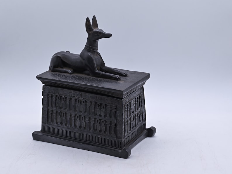 Egyptian Anubis Box, Hieroglyphics Decor, Made in Egypt - Etsy