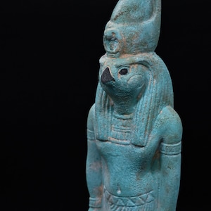 Egyptian God Horus Statue: Stone God of Protection