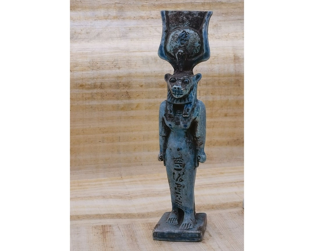 Statue of Egyptian Goddess Sekhmet, Lady of War Stone Made in Egypt - Etsy