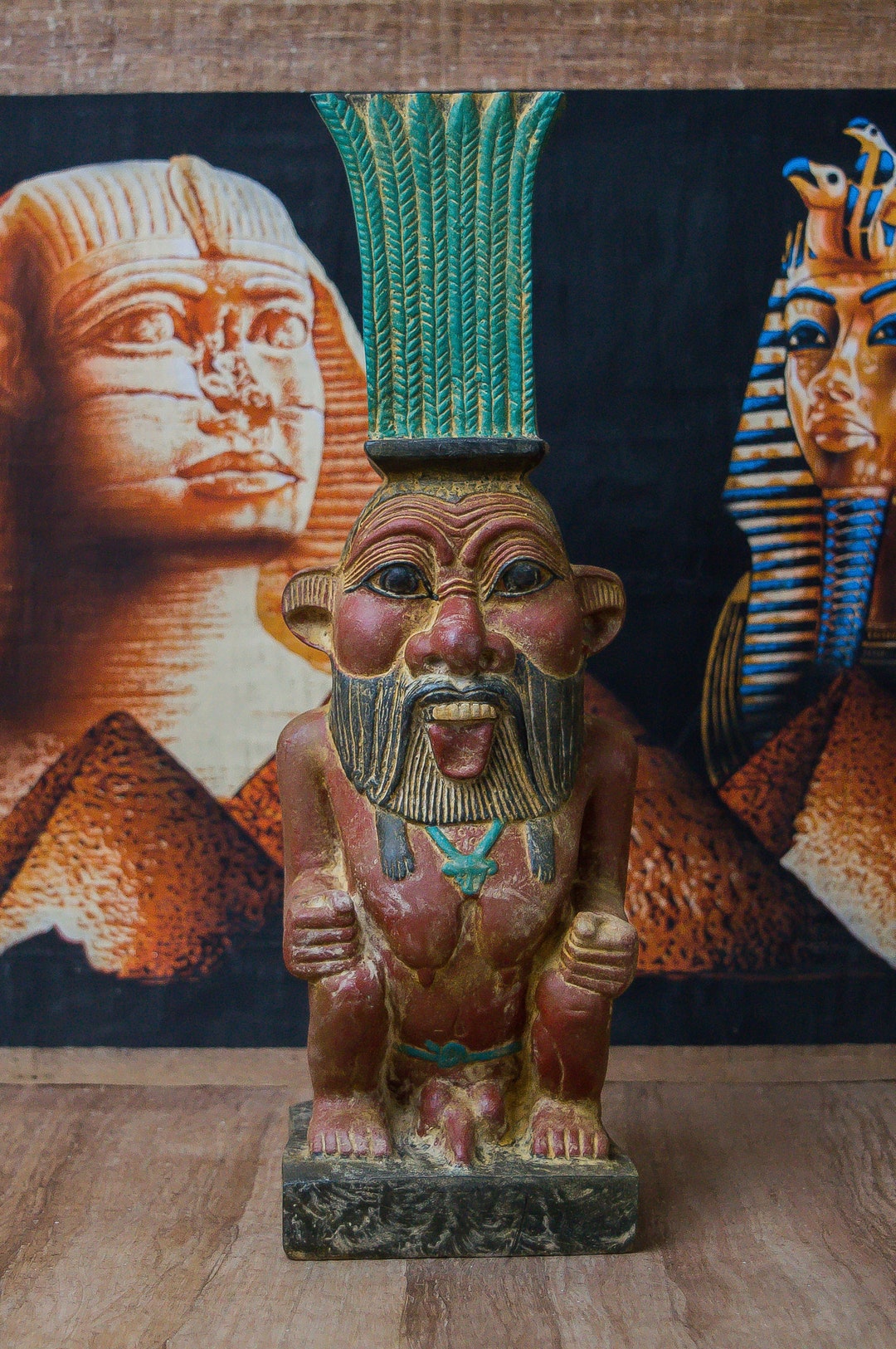 Bes great Statue of God Bes, God Protector of Households, in Particular ...