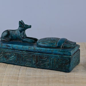 Egyptian Anubis Box With Hieroglyphics, Made in Egypt - Etsy