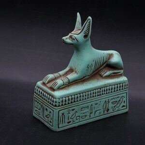 Unique statue of Egyptian God of death Anubis Made in Egypt