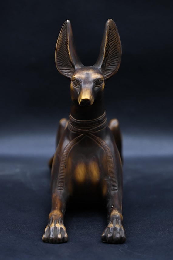 古代エジプト犬・アヌビスの神・2体・ブロンズ 古代エジプト犬・アヌビスの神・2体・ブロンズ