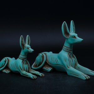 Anubis Dog Jackal Figurine Egyptian God statue Black (3 sizes) made in egypt