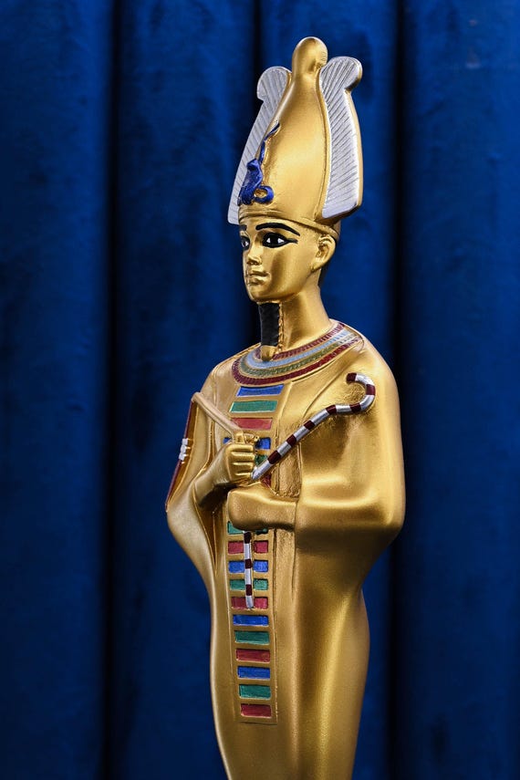 セール　古代エジプト　オシリス神　ブロンズ　詳細不明 エジプトで作られた死者の王オシリス神の像（サイズ2） - Etsy 日本