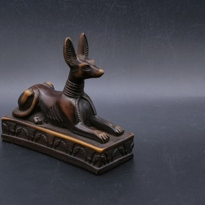 Unique statue of Egyptian God of death Anubis Made in Egypt