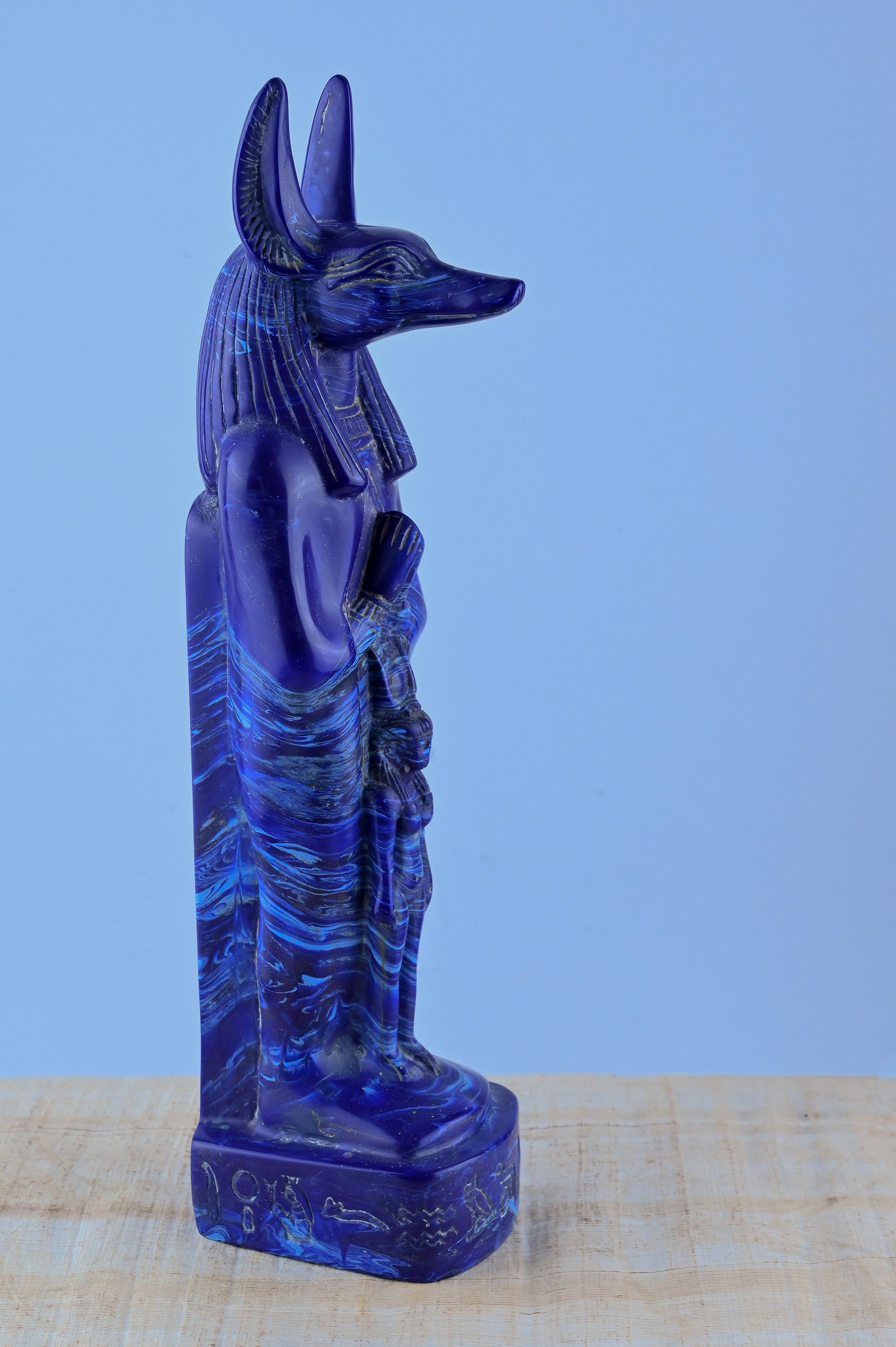 エジプトの死神アヌビスの像 エジプトで作られたマラカイト石 - Etsy 日本