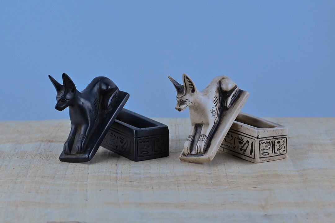Egyptian Anubis Box: Hieroglyphic Decor, Made in Egypt - Etsy