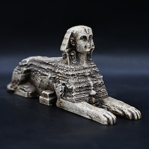 Unique hand painted Egyptian statue of Sphinx Made in egypt