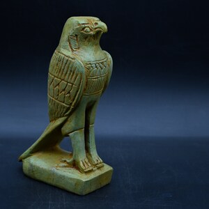 Egyptian Falcon Bird God Horus Statue large heavy stone Made in Egypt