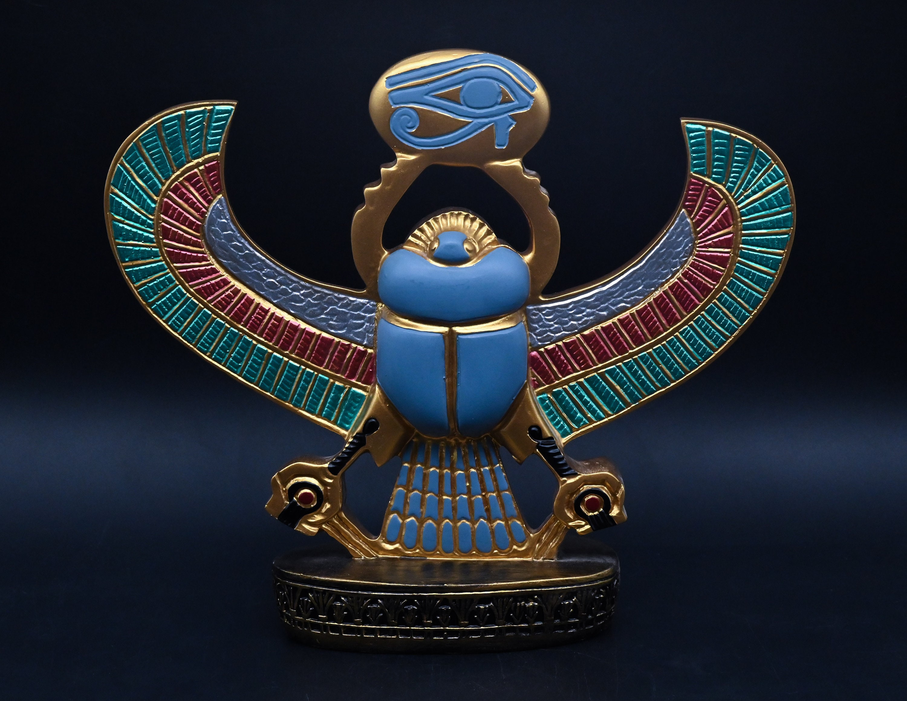 Buy EGYPTIAN Statue of Winged SCARAB BEETLE Khepri 3 Style Made in Online  in India - Etsy