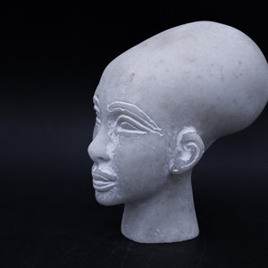 Egyptian head of king Menhotep II marble stone made in egypt
