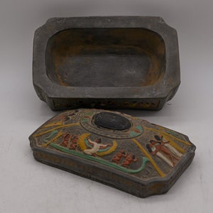 Unique Egyptian art Box Heavy decorative Pharaonic inscriptions made in egypt