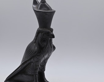 Egyptian Falcon Bird God Horus Statue large heavy stone Made in Egypt