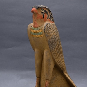 Great Egyptian Falcon Bird God Horus Statue large heavy stone Made in Egypt