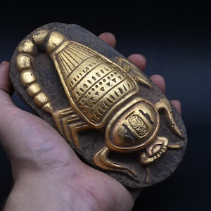 Egyptian art serket the Scorpion goddess Sculpture 2 style stone made in Egypt