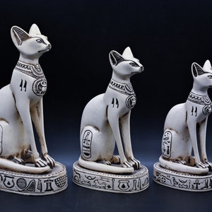 Egyptian goddess Bastet Cat statue ( 5 sizes ) made in egypt