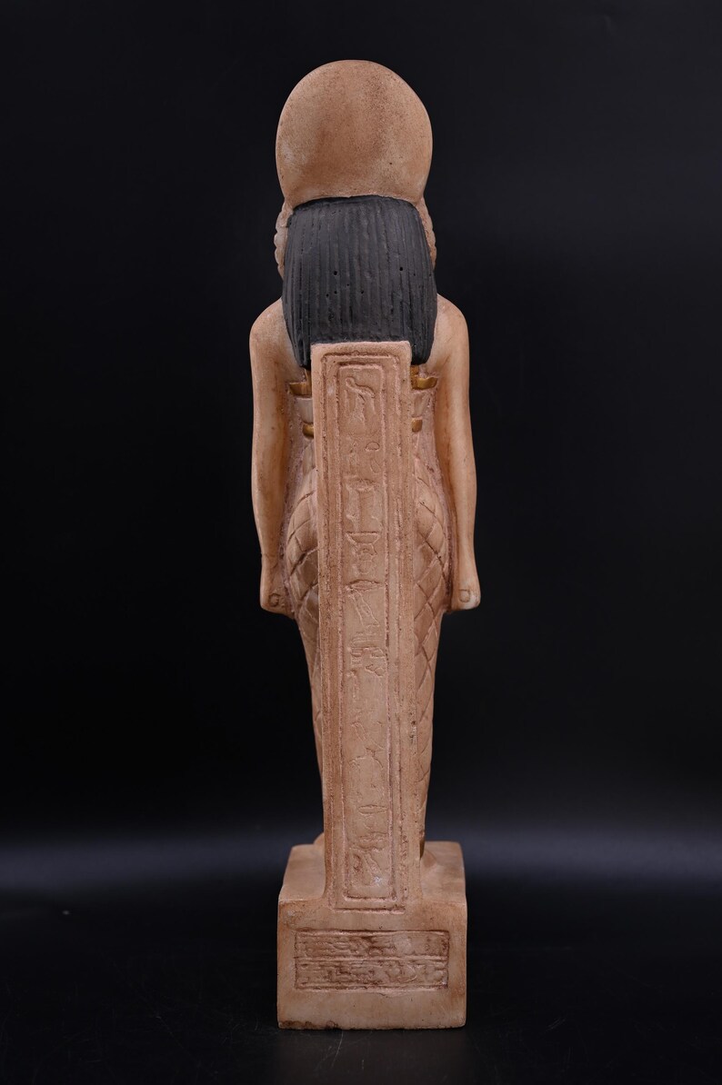 Statue of Egyptian Art Goddess Sekhmet Hand Painted Heavy Stone Made in ...