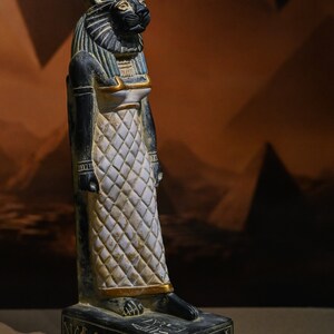 Unique Egyptian Goddess Sekhmet Lady of War Heavy Statue Stone Made in ...